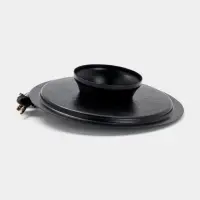 Блюдо сервировочное овальное &laquo;Черные каллы&raquo;, 22&times;5&times;21.5&times;5.5 см, нержавеющая сталь, чёрное с золотом