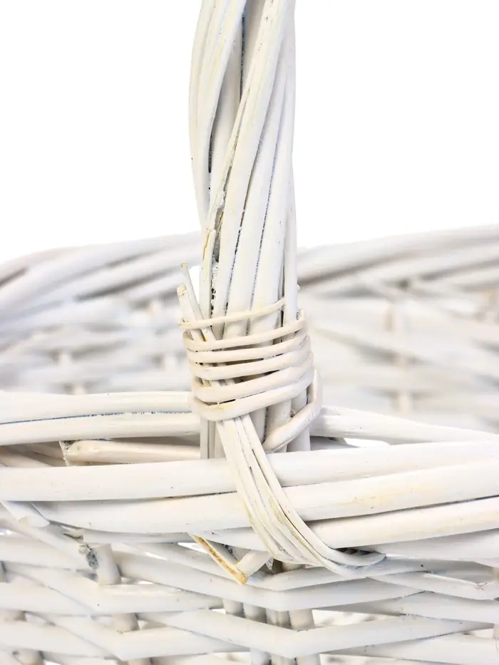 Набор корзин 3 шт ИВА 40x40x14 32х32x12 27х27x10 см ПЛЕТ ручка h=20/18/16 см