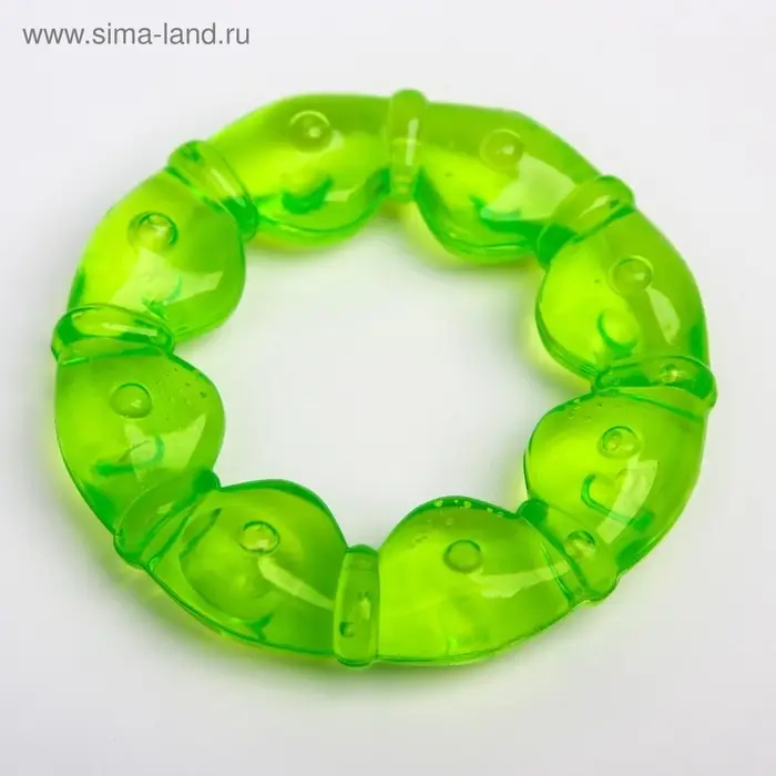 Прорезыватель охлаждающий с водой Прорезыватель охлаждающий с водой "Кольцо", цвет зеленый, Крошка Я