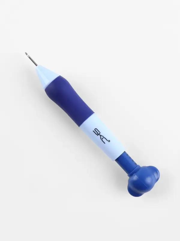 Игла для вышивания TEIRA, для ковровой техники, d=1.3/1.6/2.2 мм, с нитевдевателями, голубая, синяя