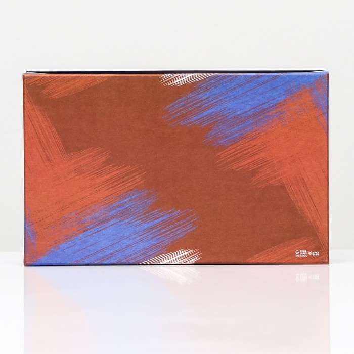 Подарочная коробка "С Днем Защитника Отечества",прямоугольная ,27 х 17 х 11 см