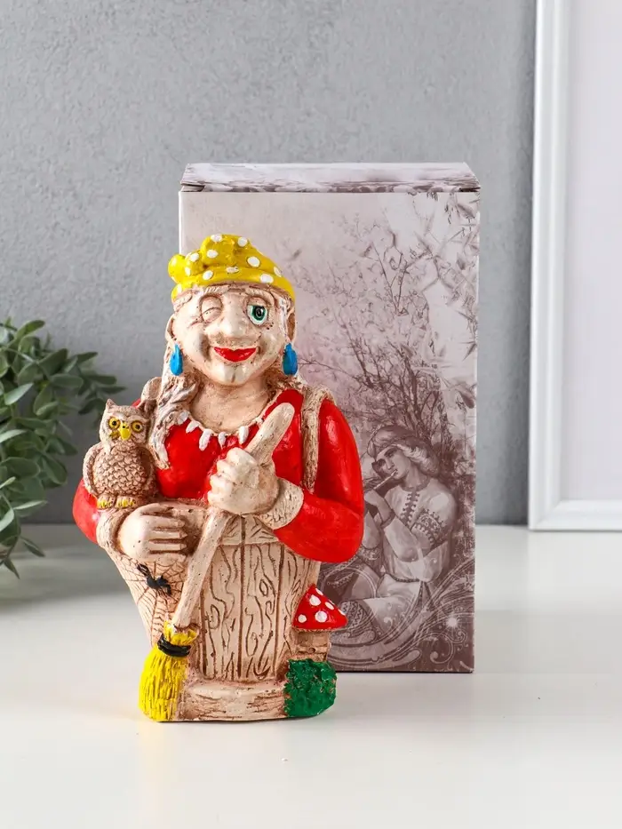 Копилка для денег &laquo;Баба Яга&raquo;, гипс, 24&times;15&times;13 см