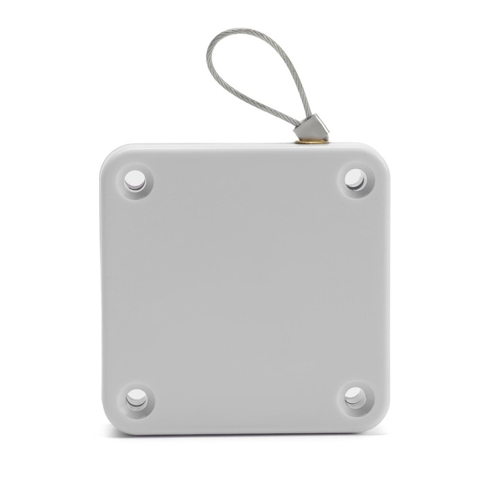 Доводчик дверной ТУНДРА, до 20 кг, цвет белый, натяжение 800 гр, длина троса 100 см