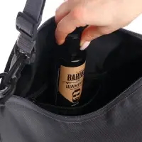 Сумка спортивная на молнии TEXTURA, с подкладкой, длинный ремень, с принтом, маленький размер, серая