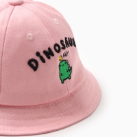 Панама для девочки MINAKU "Dinosaur", цв. розовый, р-р 50