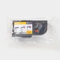 Держатель для туалетной бумаги с полочкой с отверстием для освежителя, чёрный