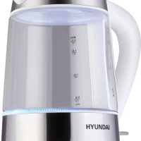 Чайник HYK-G3606 1.7л. 2200Вт белый прозрачный