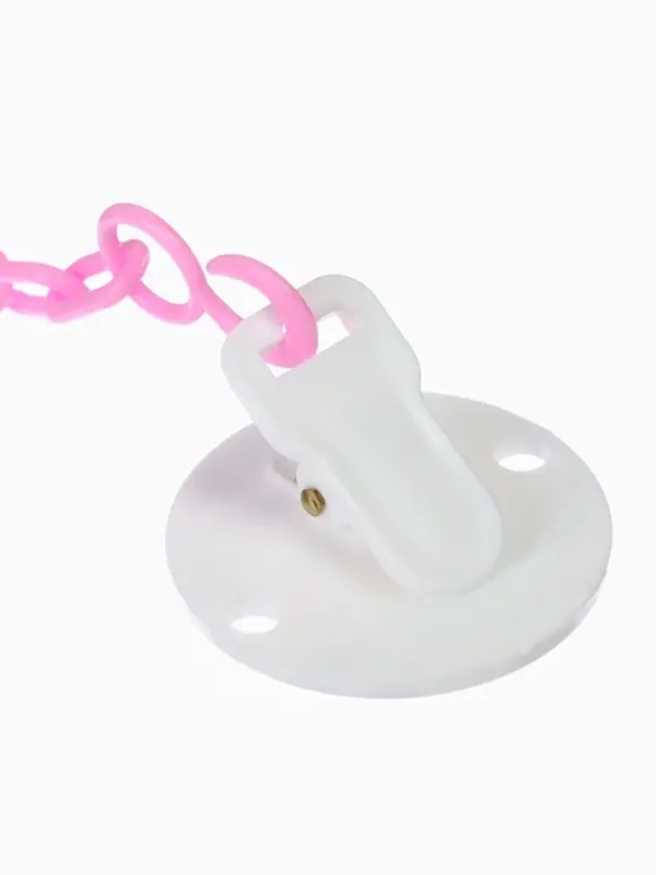 Держатель для соски - пустышки &laquo;Я - это стиль&raquo;, на цепочке, цвет розовый