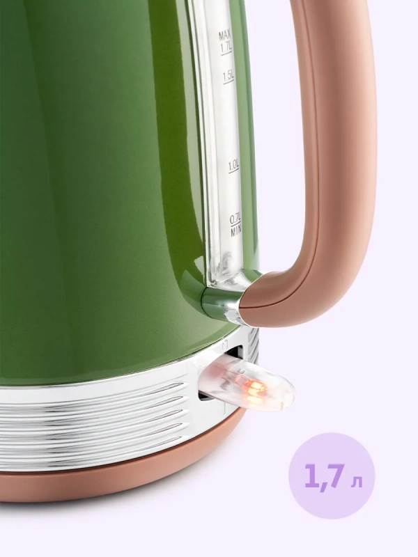 Электрочайник металлический 1.7 литра КТ-6110 Электрочайник металлический 1.7 литра КТ-6110
