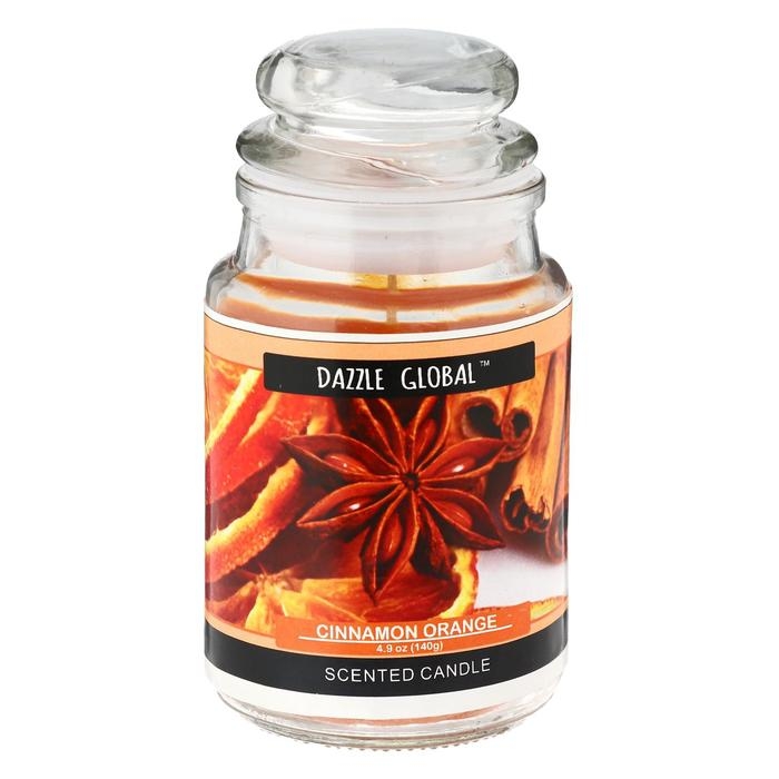 Свеча в банке 11х5,5 см Cinnamon orange 140 мл Свеча в банке 11х5,5 см Cinnamon orange 140 мл