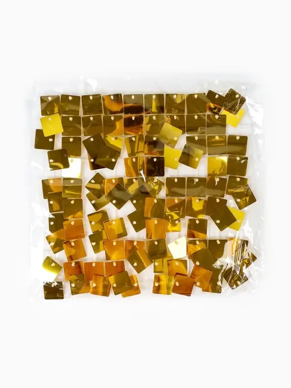 Панель с пайетками для фотозоны 30&times;30 см золотая