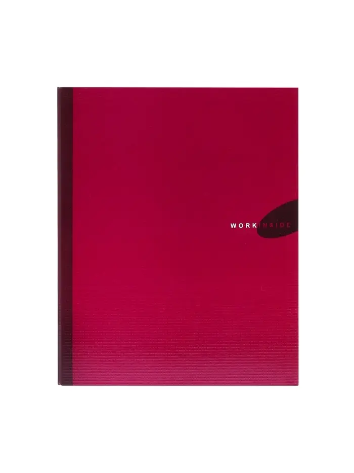 Папка на 4 кольцах А4, ErichKrause Work inside, 35 мм, 1750 мкм, ламинированная, твердая обложка, бордовая