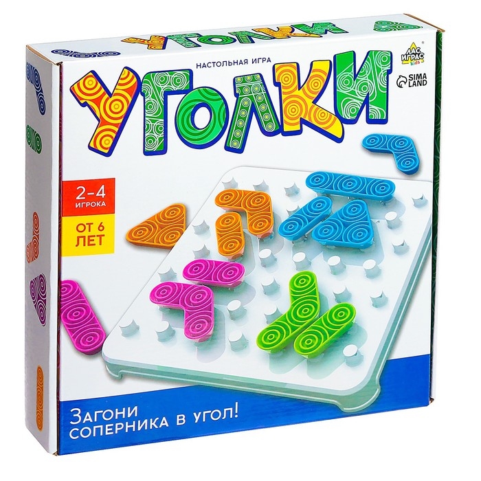 Настольная игра «Уголки», 2-4 игрока, 6+ Настольная игра «Уголки», 2-4 игрока, 6+