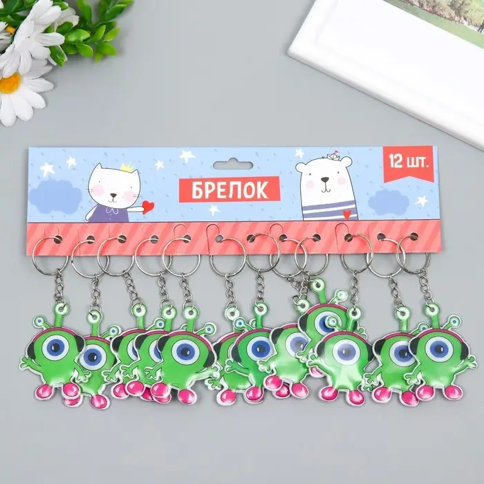 Брелок PVC Брелок PVC "Инопланетянин" 6,2х4,5 см