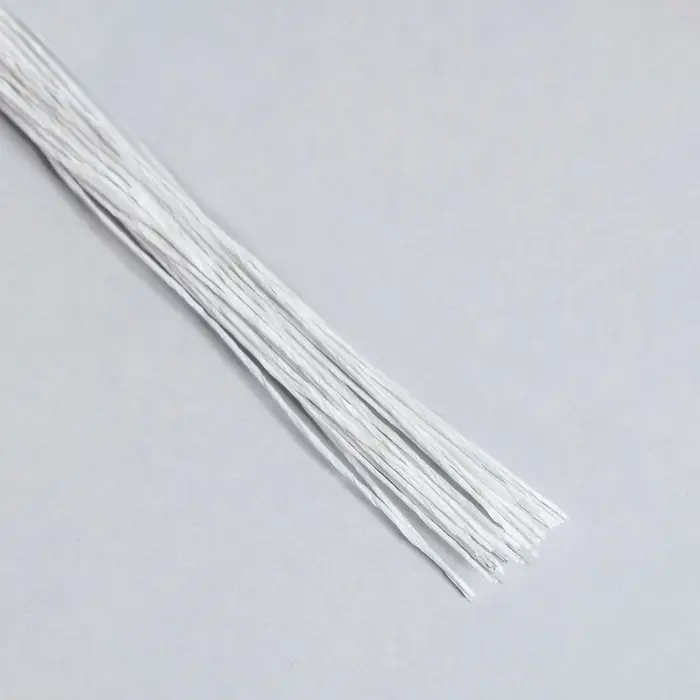 Флористическая проволока в бумажной оплётке &laquo;Белая&raquo;, длина 40 см, 0.3 мм, набор 30 шт.