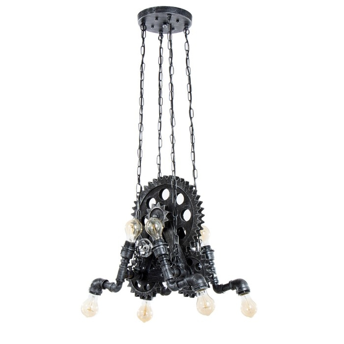 Люстра Люстра "Джеймас" 8хЕ27 черный 44х36х BayerLux