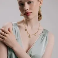 Колье &laquo;Морское дно&raquo;, L=40 см, белое в золоте