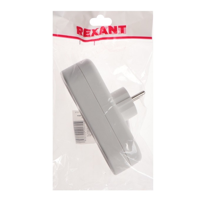 Тройник электрический REXANT, 16 А, с з/к, линейный, белый Тройник электрический REXANT, 16 А, с з/к, линейный, белый