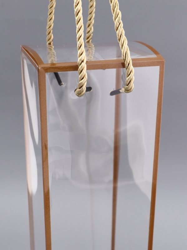 Коробка из PET с ручками, золотая, 9 х 9 х 34 см Коробка из PET с ручками, золотая, 9 х 9 х 34 см