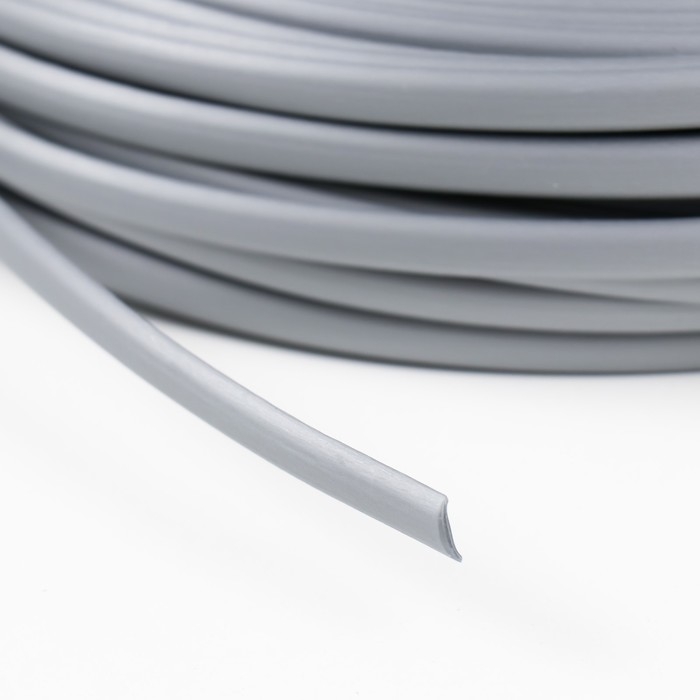 Ротанг искусственный гладкий 8 мм 100 м полумесяц (серебро металик) Ротанг искусственный гладкий 8 мм 100 м полумесяц (серебро металик)