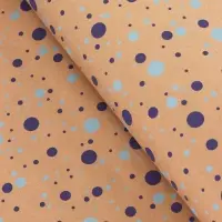 Крафт бумага «Конфетти» синий/голубой на коричневом фоне, 0.72×10±5% м, 60 г Крафт бумага «Конфетти» синий/голубой на коричневом фоне, 0.72×10±5% м, 60 г