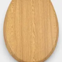 Сиденье для унитаза Доляна, 45&times;36&times;5 см, натуральное дерево