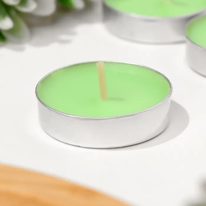 Набор свечей чайных ароматических, 6 шт, яблоко Набор свечей чайных ароматических, 6 шт, яблоко