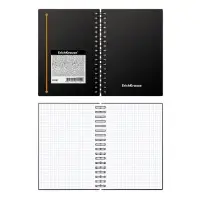 Тетрадь на спирали ErichKrause. Accent А6, 80 листов, в клетку, пластиковая обложка, на резинке, блок офсет, МИКС