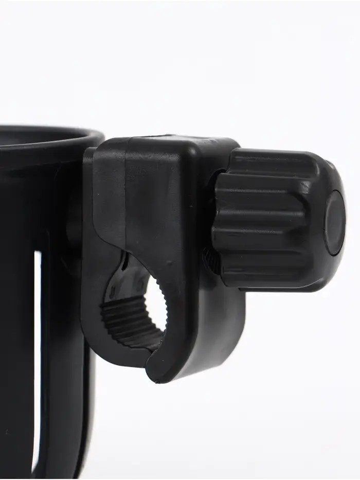 Подстаканник с держателем телефона для коляски, черный, Крошка Я