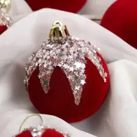 Ёлочные шары &laquo;Бархат. Маскарад&raquo;, новогодние, d=6 см, 16 шт., красные