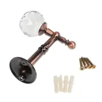 Крючок - держатель для штор на стену CAPPIO KS043, металлический, цвет медь, 2 шт. Крючок - держатель для штор на стену CAPPIO KS043, металлический, цвет медь, 2 шт.