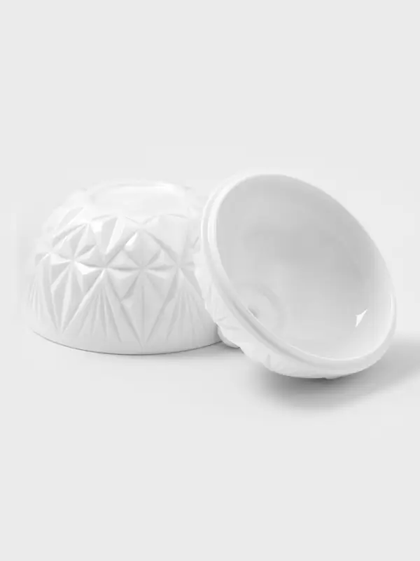 Сахарница с крышкой Альтернатива &laquo;Шарм&raquo;, 350 мл, пластик, белая