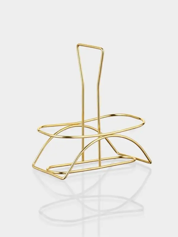 Набор для специй S&P.Marble, 2 шт., на подставке, стекло, белый, чёрный