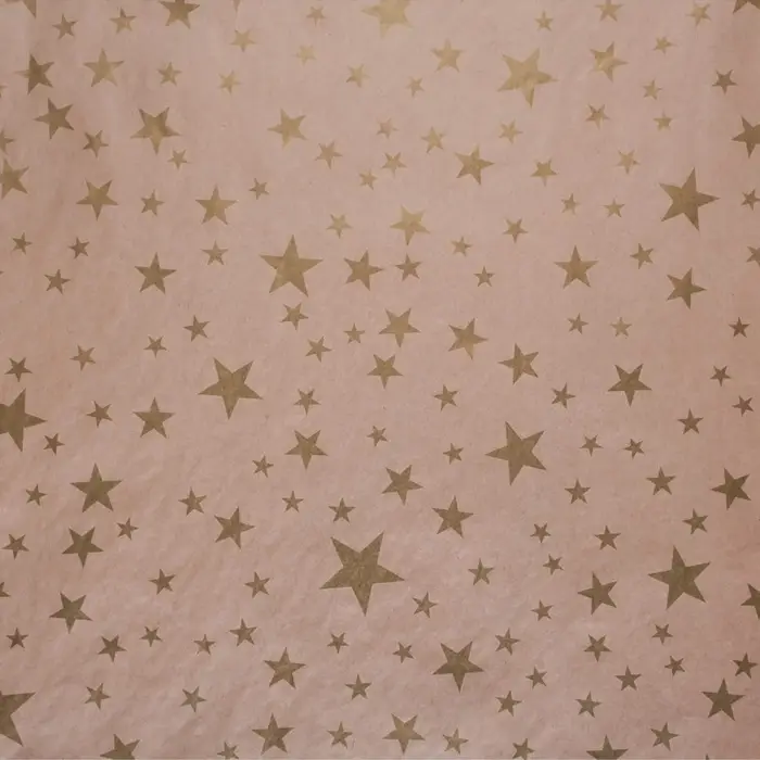 Бумага упаковочная крафт &laquo;Звёзды&raquo;, 70&times;100 см