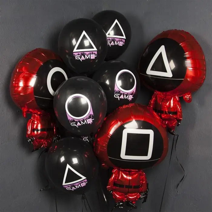 Шар фольгированный 31 Шар фольгированный 31" «Круг. Кальмаргейм», красный, 1 шт.