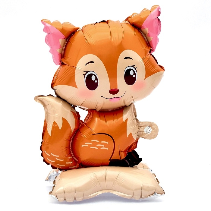 Шар фольгированный 24 Шар фольгированный 24" "Лисичка", на подставке