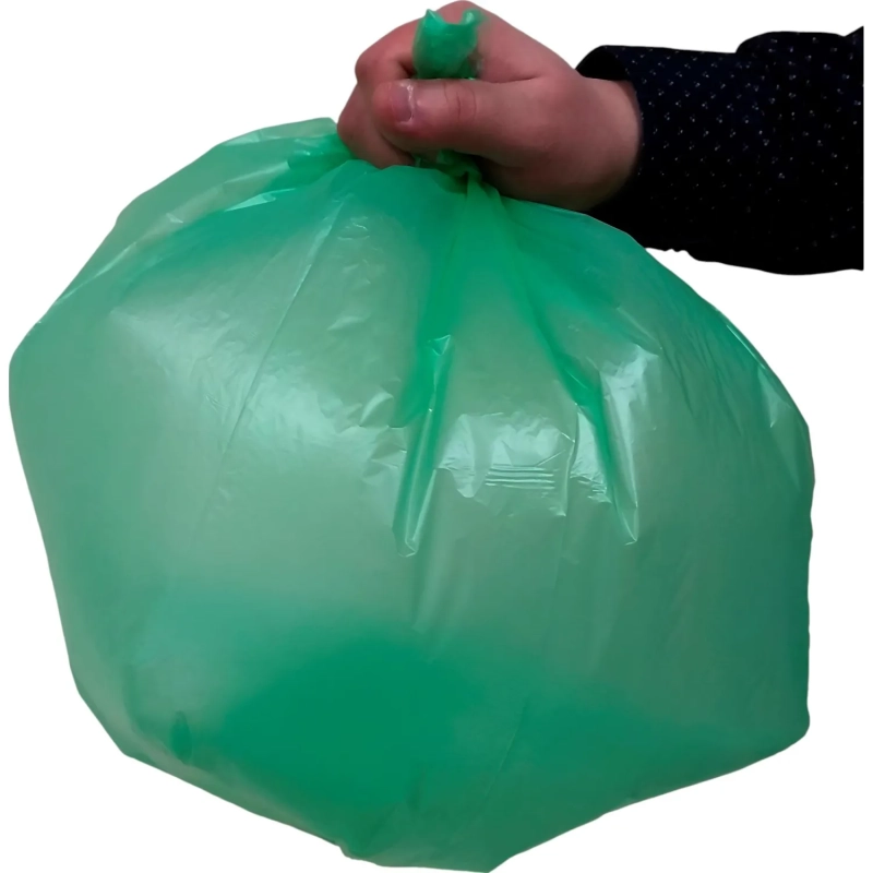 Мешки для мусора ПНД 30л 10мкм 30 шт/рул зеленые 50x60см Luscan