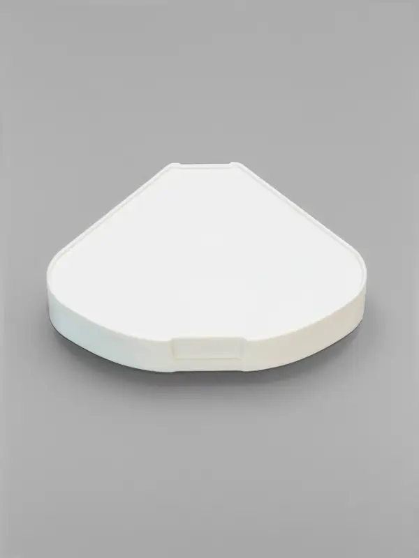 Ванночка для грызунов, 14&times;10.4 см, угловая, с лопаткой, пластик, голубая