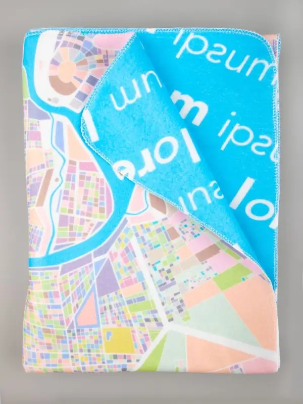 Флисовый плед Feltro Color Plus с печатью на заказ, S Флисовый плед Feltro Color Plus с печатью на заказ, S