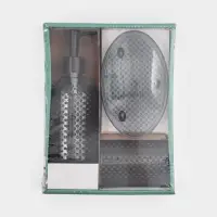 Набор для ванной "Капель", 3 предмета (дозатор для мыла, стакан, мыльница) Набор для ванной "Капель", 3 предмета (дозатор для мыла, стакан, мыльница)