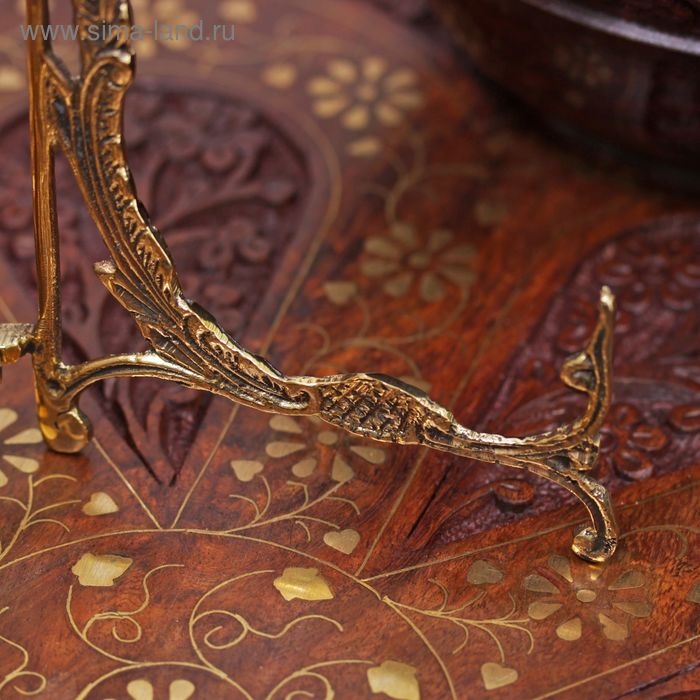 Подставка для книг латунь  Подставка для книг латунь "Классика" 15х10х0,5 см