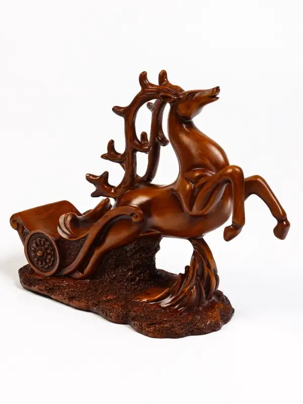 Подставка под бутылку TAKE IT EASY &laquo;Олень&raquo;, полистоун под дерево, 17&times;12&times;28 см