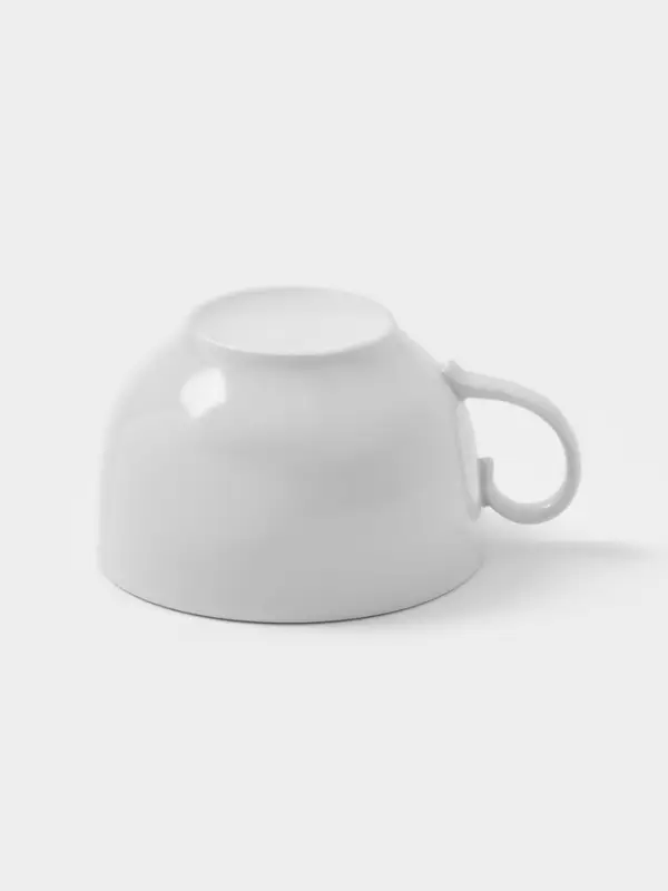 Чашка Дулевский фарфор &laquo;Янтарь&raquo;, 210 мл, d=8.5 см, белая