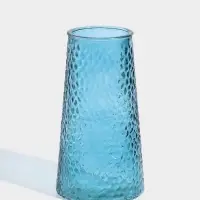 Ваза для цветов &laquo;Аксель&raquo;, 20&times;10.5 см, стекло, голубая