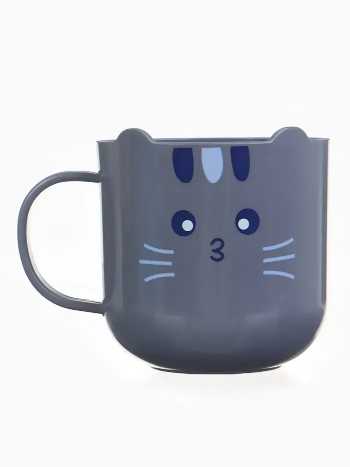 Кружка детская 300 мл., «Котик», цвет серый, Крошка Я