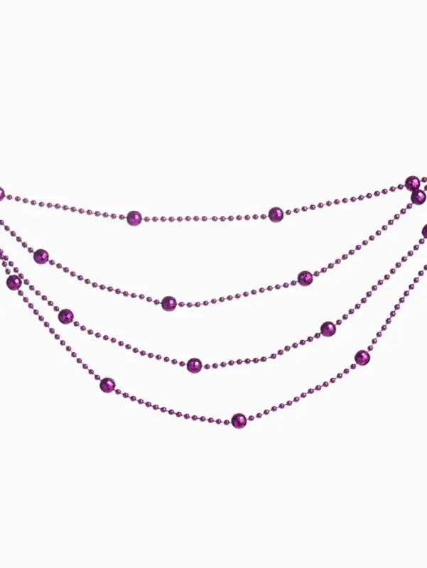 Бусы на ёлку &laquo;Шарики&raquo;, длина 2.7 м, фиолетовые