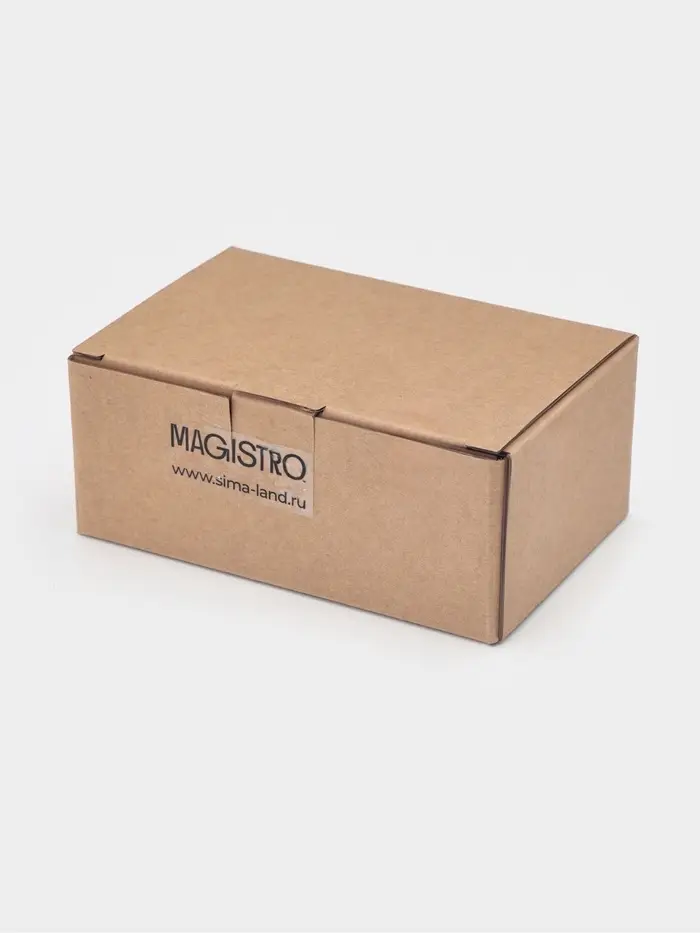 Маслёнка Magistro &laquo;Бланш&raquo;, 19&times;12.5&times;8.5 см, фарфор, белая