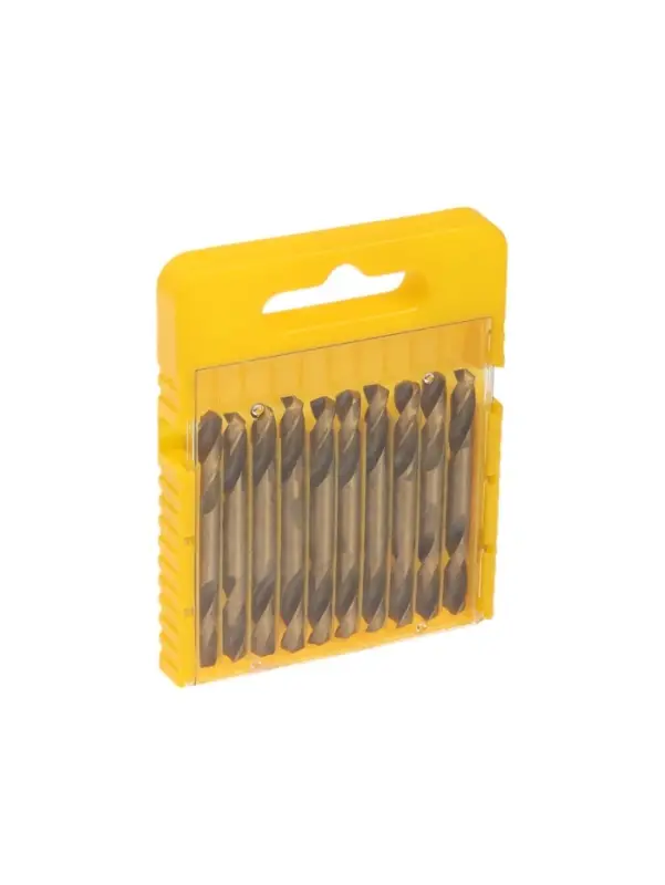 Набор двусторонних сверл по металлу ТУНДРА, HSS-Tin, 5.2&times;55 мм, 10 шт.