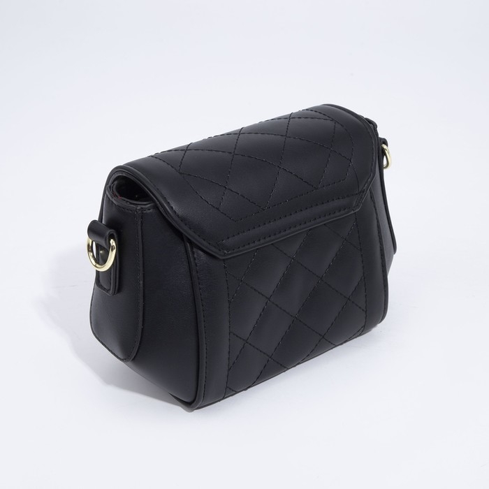 Сумка-мессенджер на клапане, цвет чёрный Сумка-мессенджер на клапане, цвет чёрный