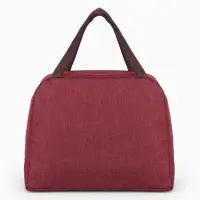 Термосумка на молнии, объём 6 л, цвет бордовый